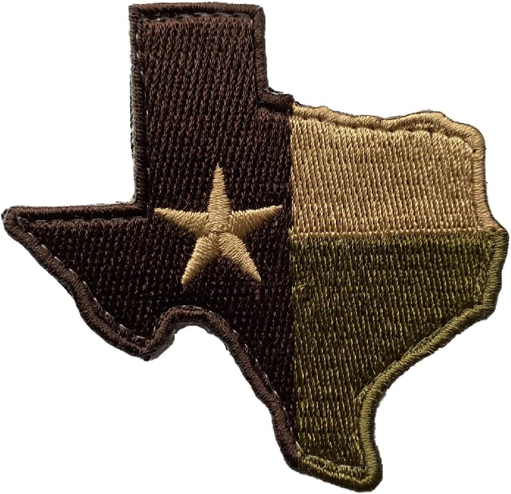 Die-Cut Tactical Texas Patch - Multitan